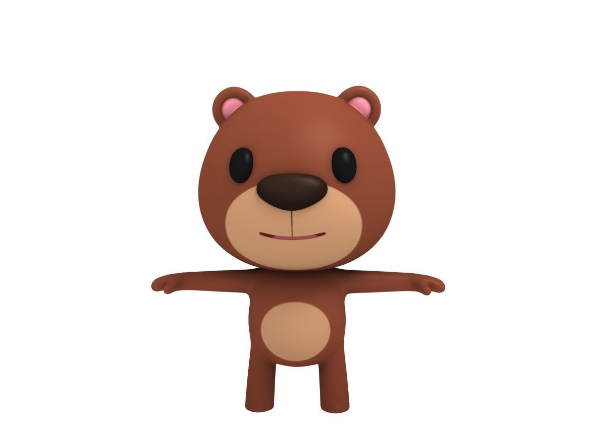 Rigged Bear 3D model_5