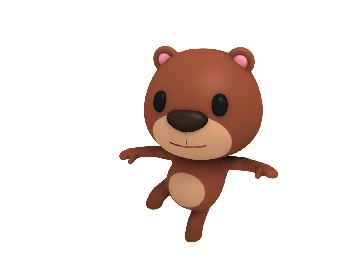 Rigged Bear 3D model_3