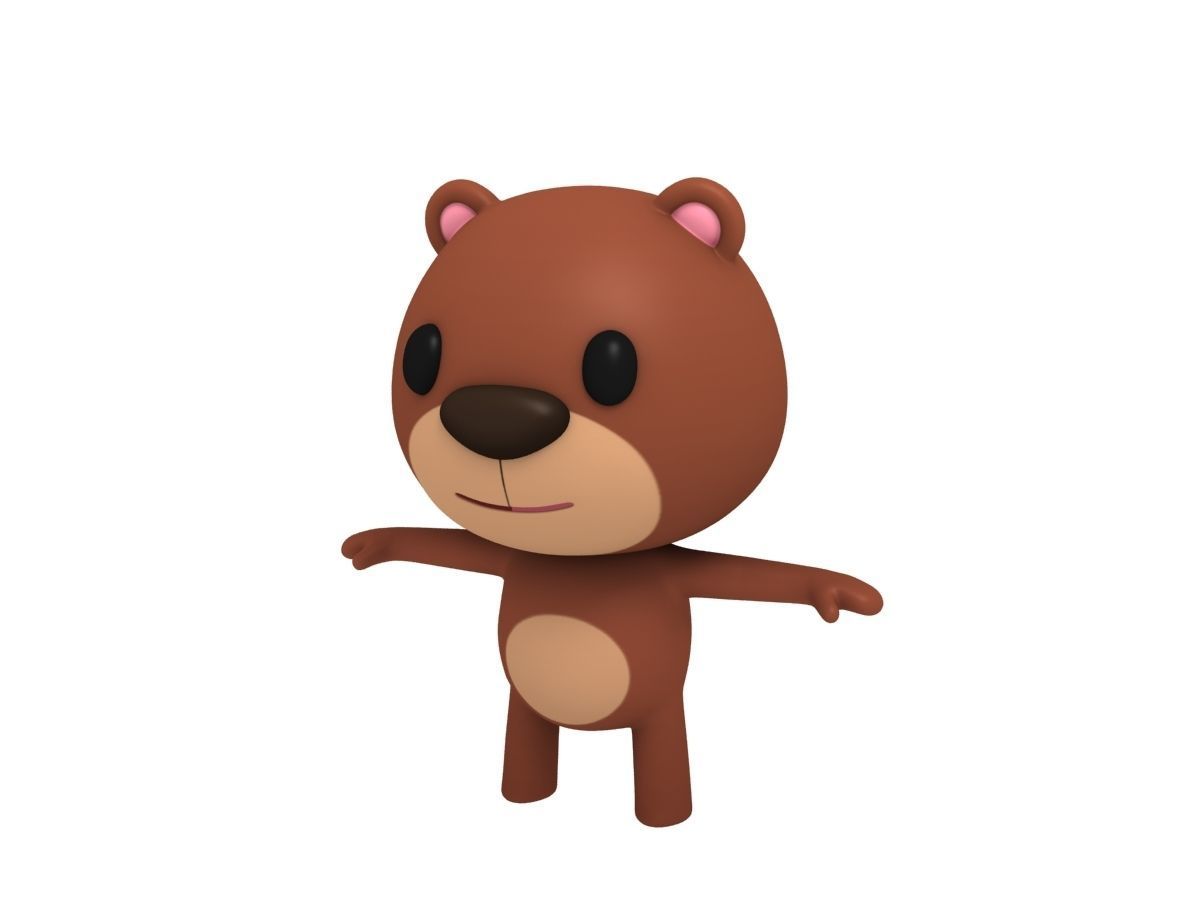 Rigged Bear 3D model_4