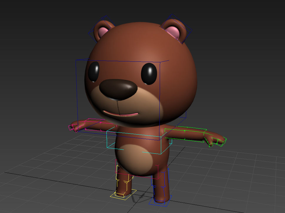 Rigged Bear 3D model_12
