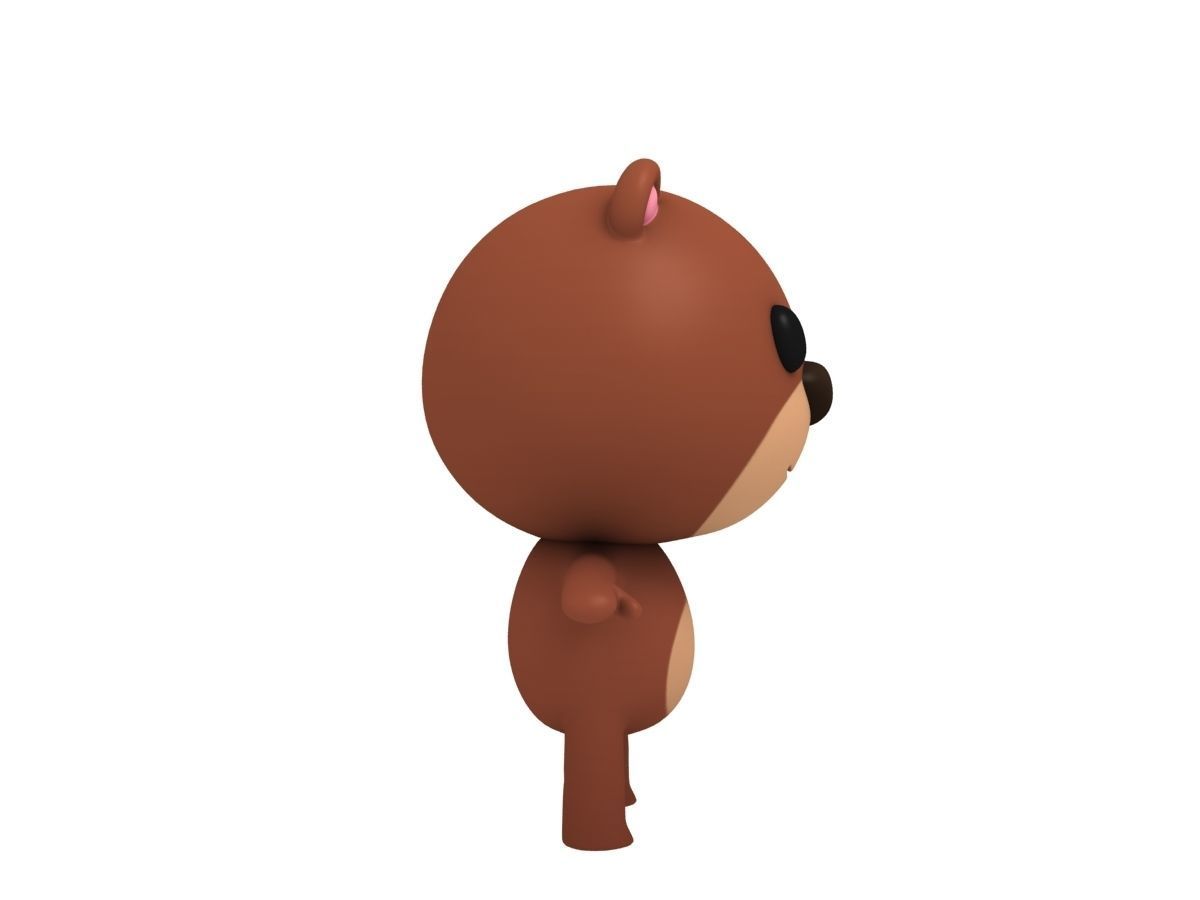 Rigged Bear 3D model_7