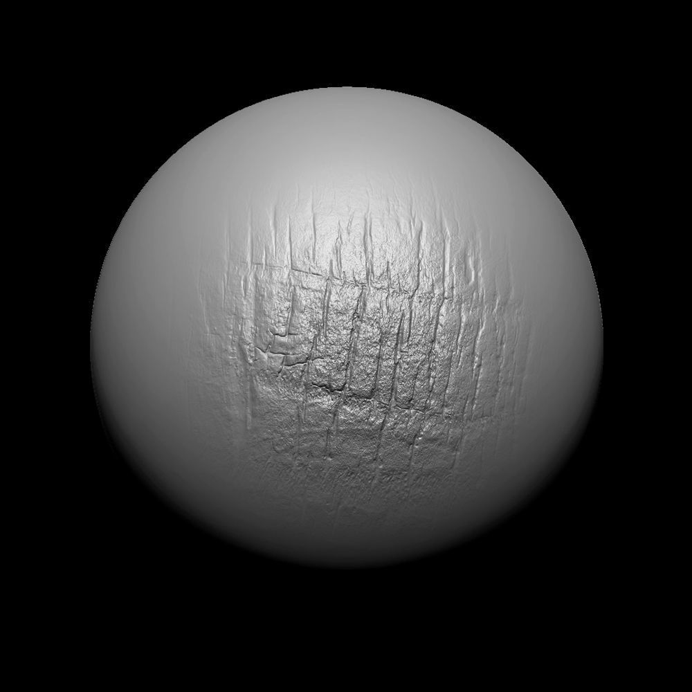 Zbrush Alpha Tree Bark Set02 Texture_12