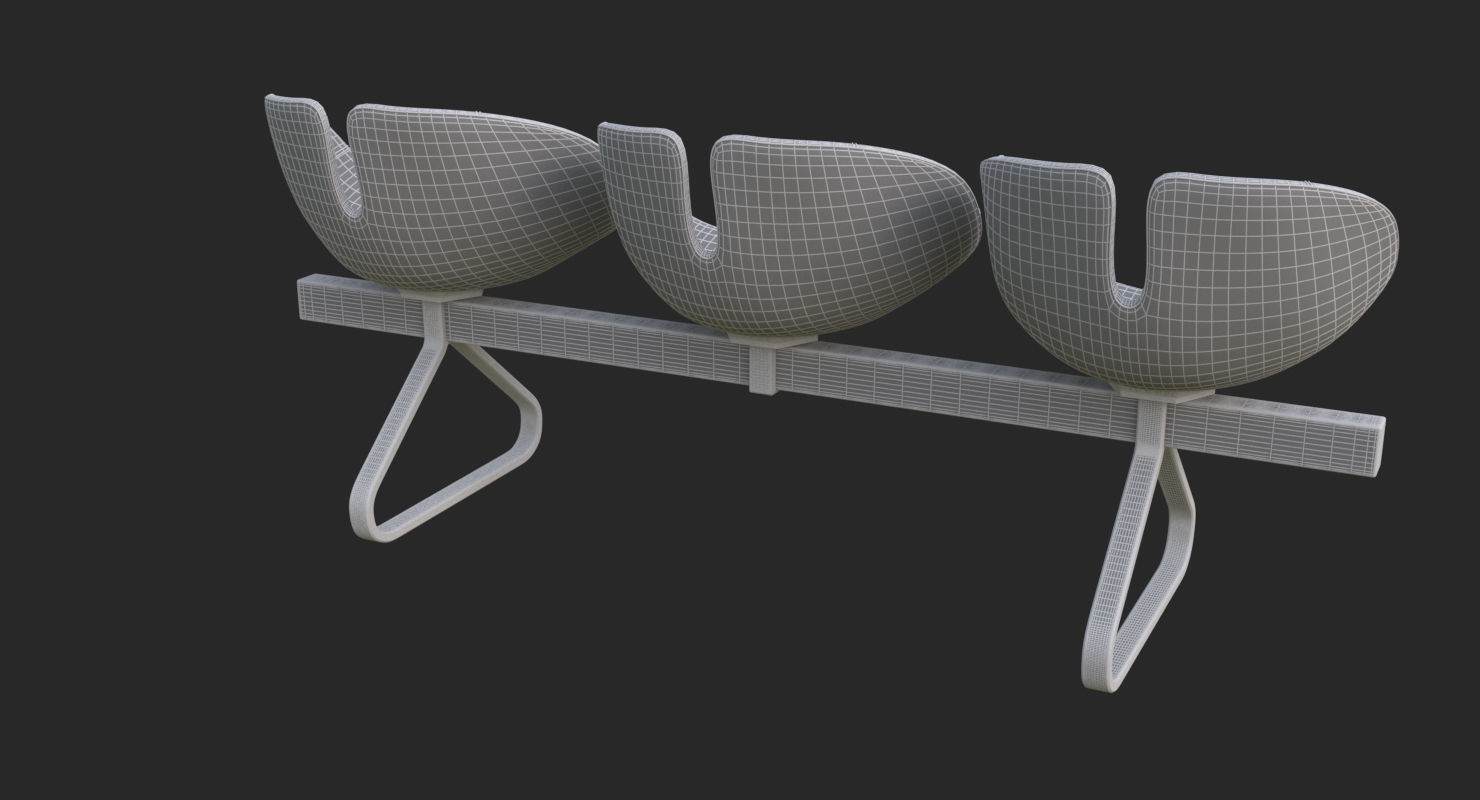 Fjord Bench Sistema Iray piu 3ds max 3D model_26