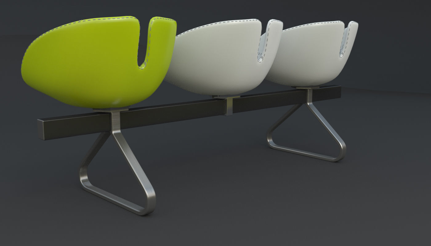 Fjord Bench Sistema Iray piu 3ds max 3D model_69