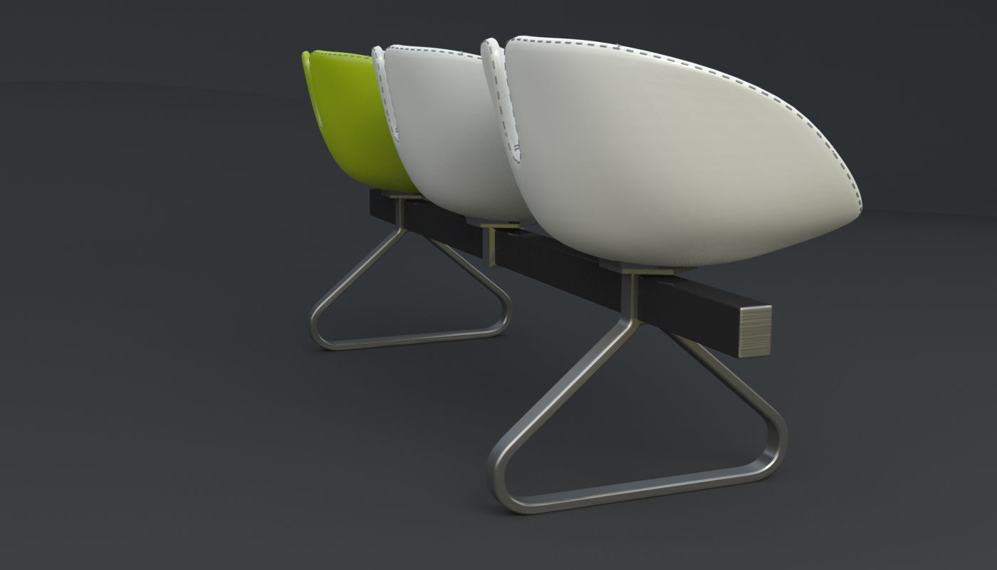 Fjord Bench Sistema Iray piu 3ds max 3D model_58