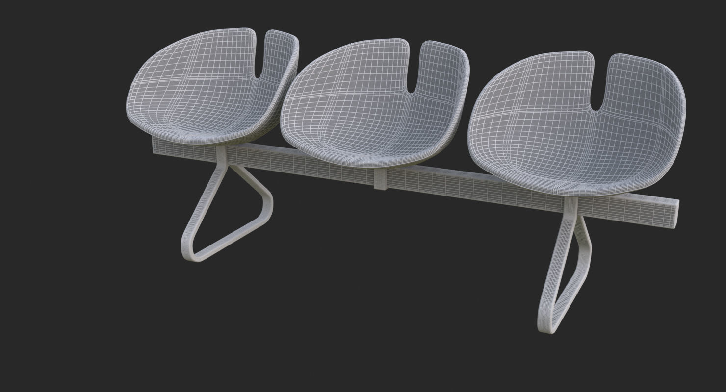 Fjord Bench Sistema Iray piu 3ds max 3D model_44