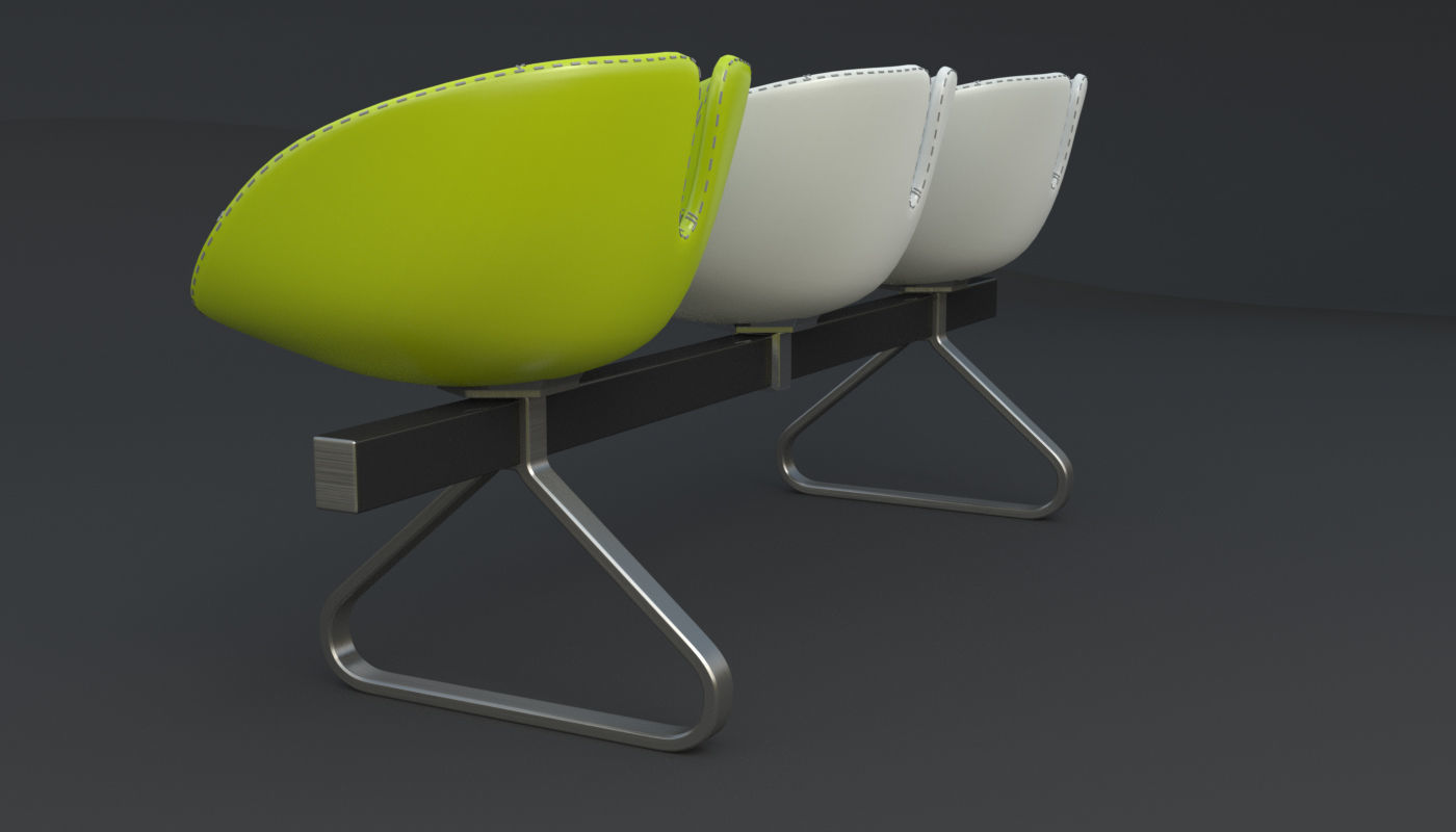 Fjord Bench Sistema Iray piu 3ds max 3D model_71