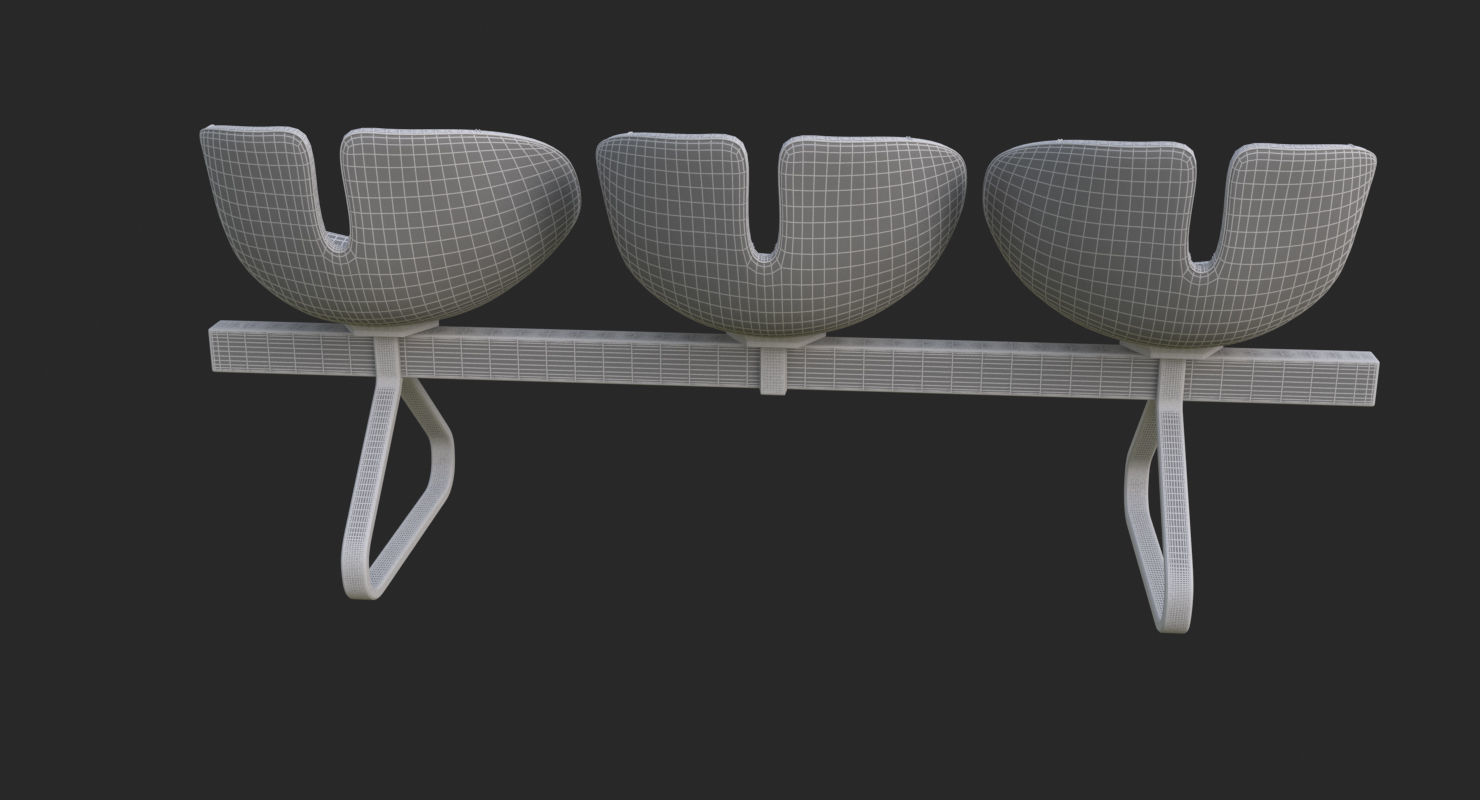 Fjord Bench Sistema Iray piu 3ds max 3D model_28