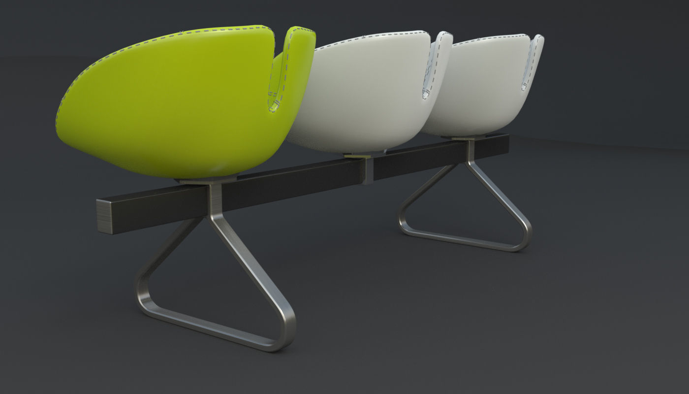 Fjord Bench Sistema Iray piu 3ds max 3D model_70