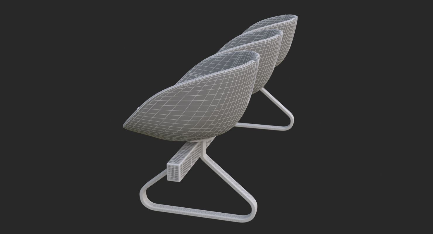 Fjord Bench Sistema Iray piu 3ds max 3D model_36