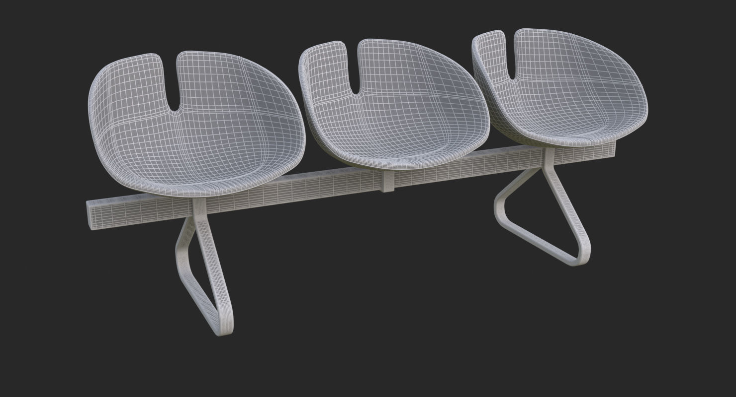 Fjord Bench Sistema Iray piu 3ds max 3D model_49