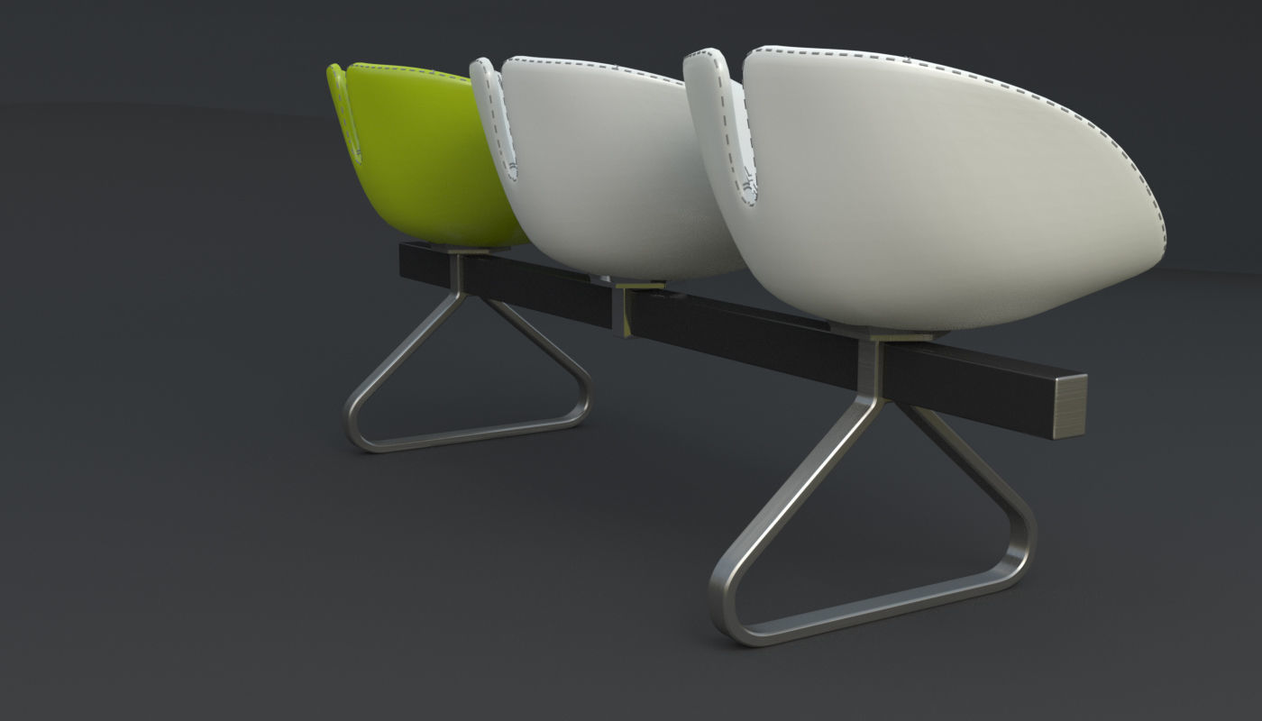 Fjord Bench Sistema Iray piu 3ds max 3D model_59