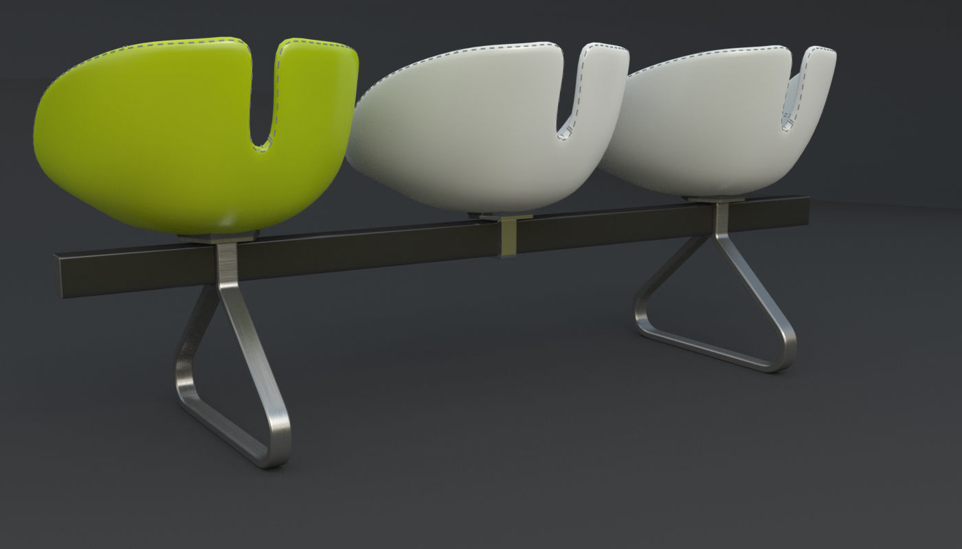 Fjord Bench Sistema Iray piu 3ds max 3D model_68
