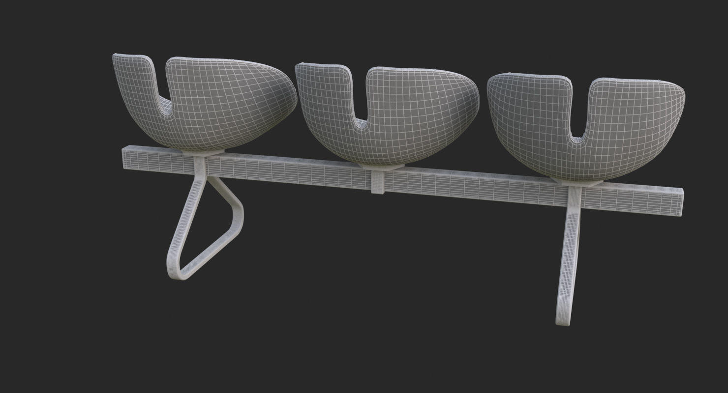 Fjord Bench Sistema Iray piu 3ds max 3D model_27