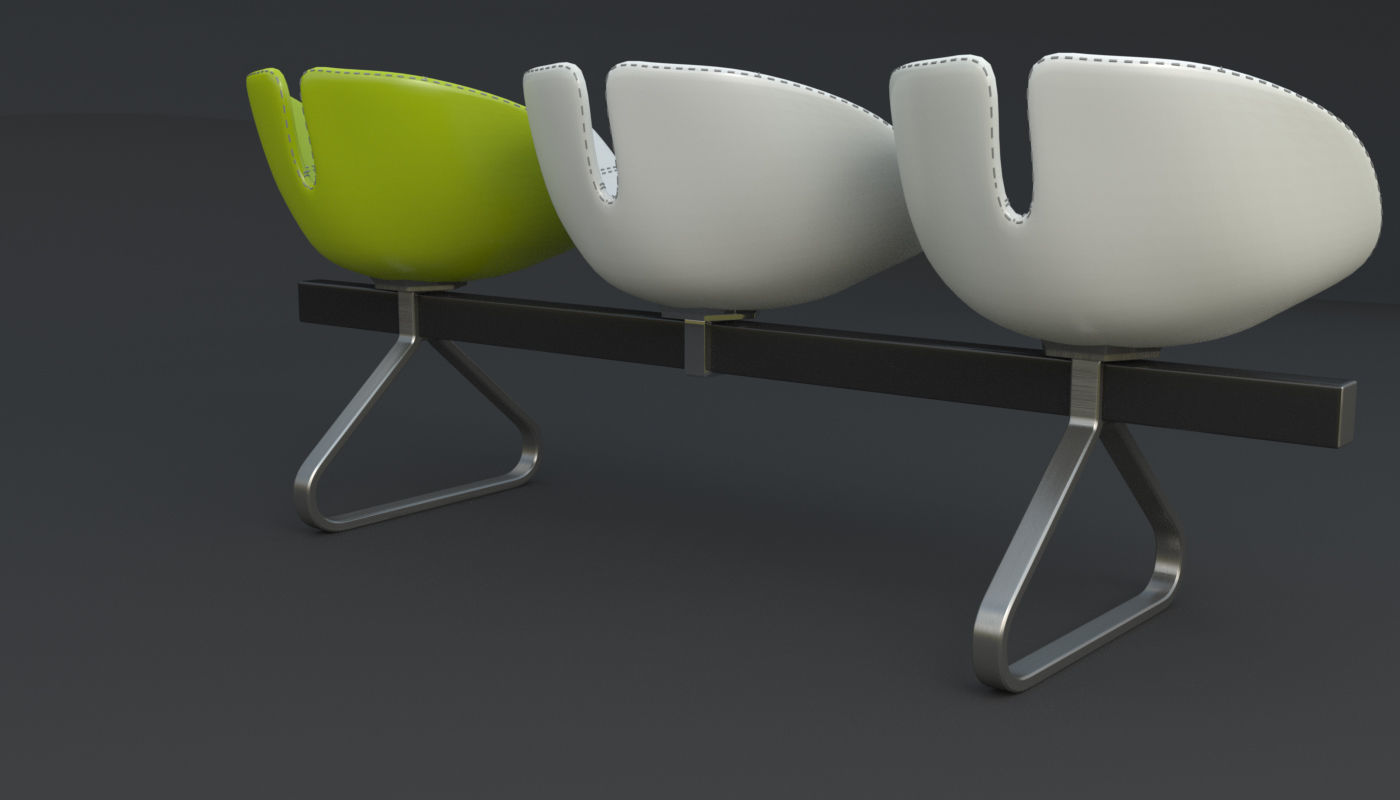 Fjord Bench Sistema Iray piu 3ds max 3D model_61