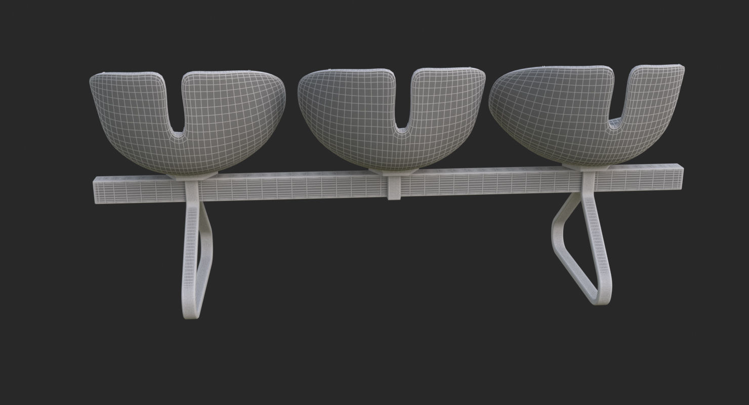 Fjord Bench Sistema Iray piu 3ds max 3D model_29