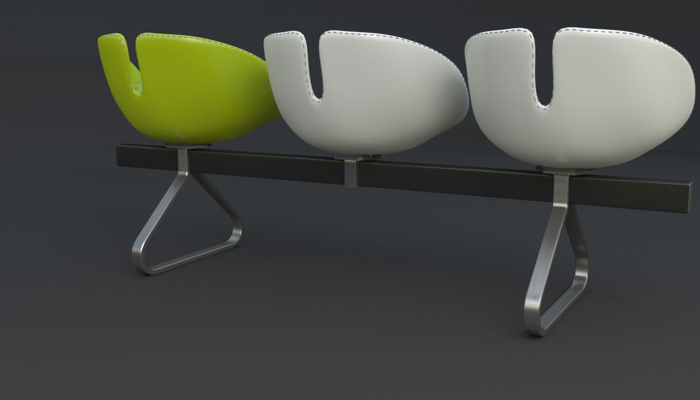 Fjord Bench Sistema Iray piu 3ds max 3D model_62