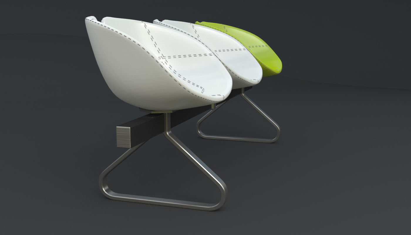 Fjord Bench Sistema Iray piu 3ds max 3D model_54