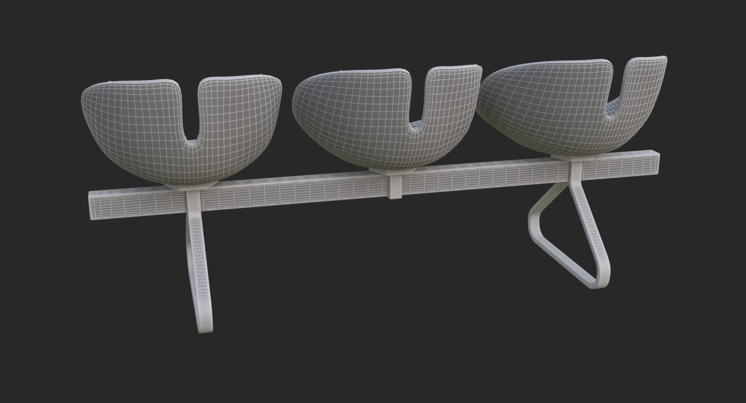 Fjord Bench Sistema Iray piu 3ds max 3D model_30