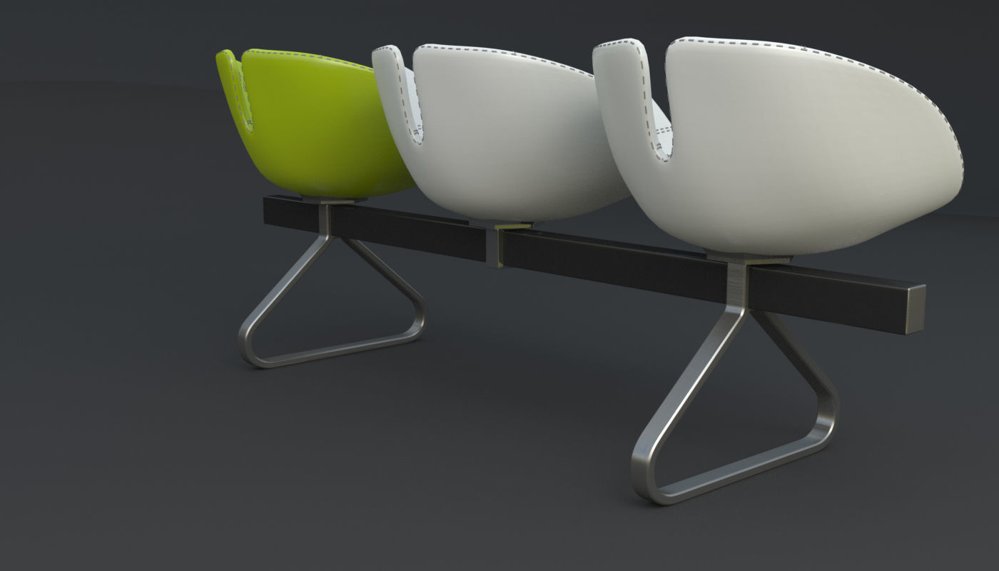Fjord Bench Sistema Iray piu 3ds max 3D model_60