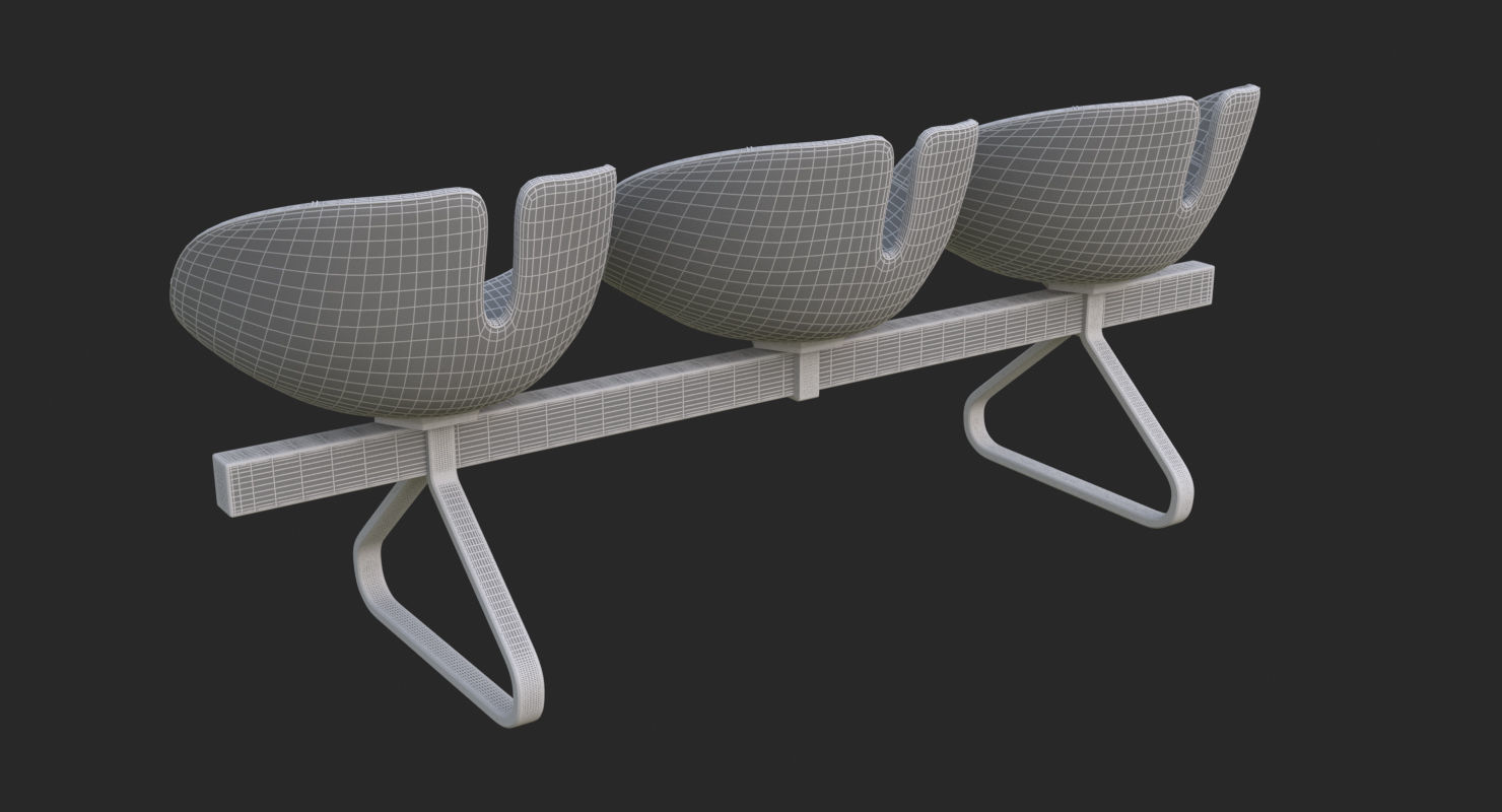 Fjord Bench Sistema Iray piu 3ds max 3D model_32