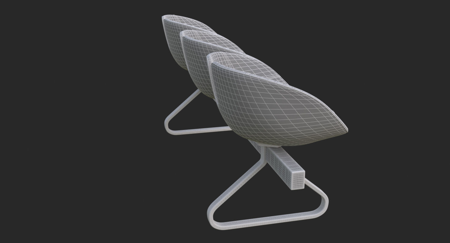 Fjord Bench Sistema Iray piu 3ds max 3D model_21