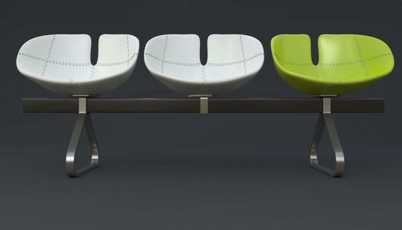 Fjord Bench Sistema Iray piu 3ds max 3D model_1