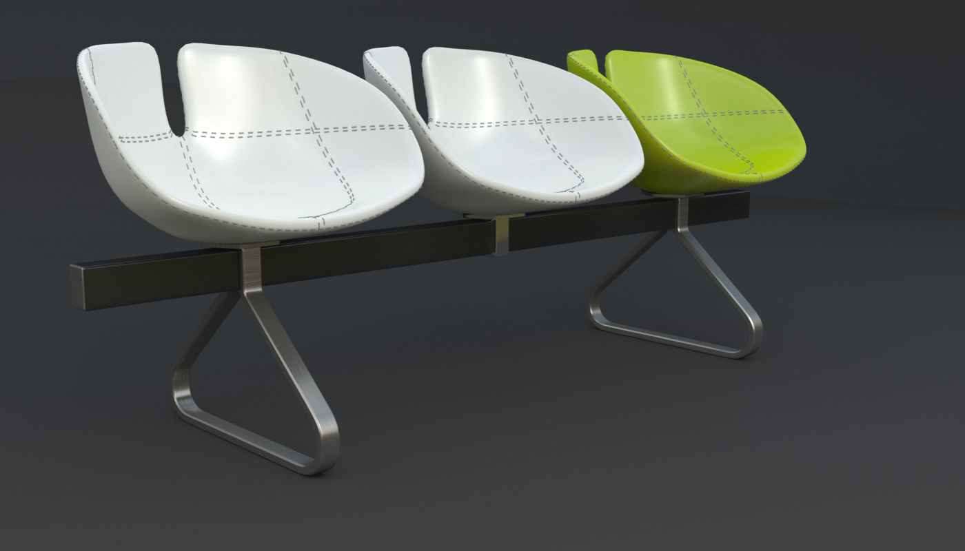 Fjord Bench Sistema Iray piu 3ds max 3D model_51