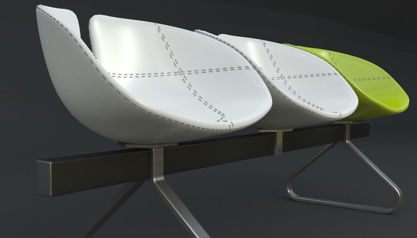 Fjord Bench Sistema Iray piu 3ds max 3D model_6