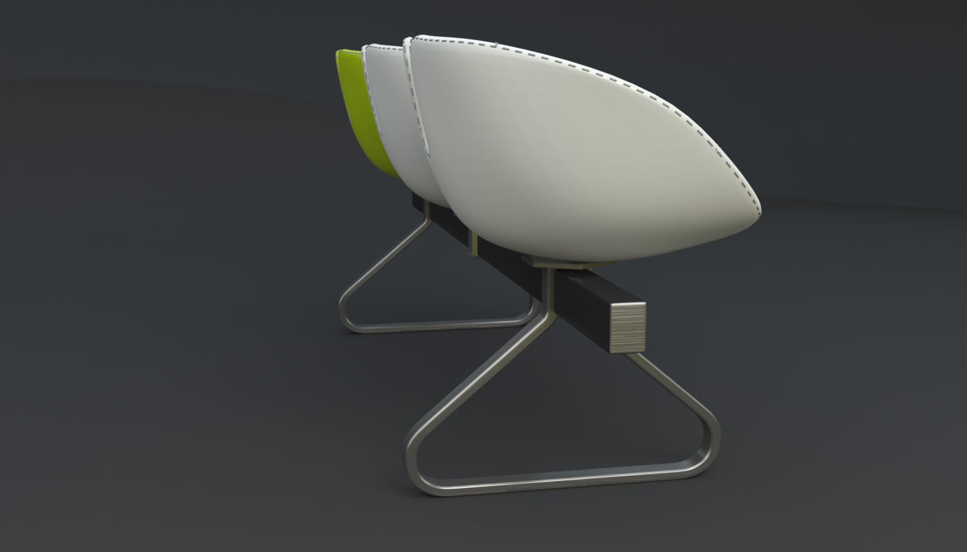 Fjord Bench Sistema Iray piu 3ds max 3D model_57