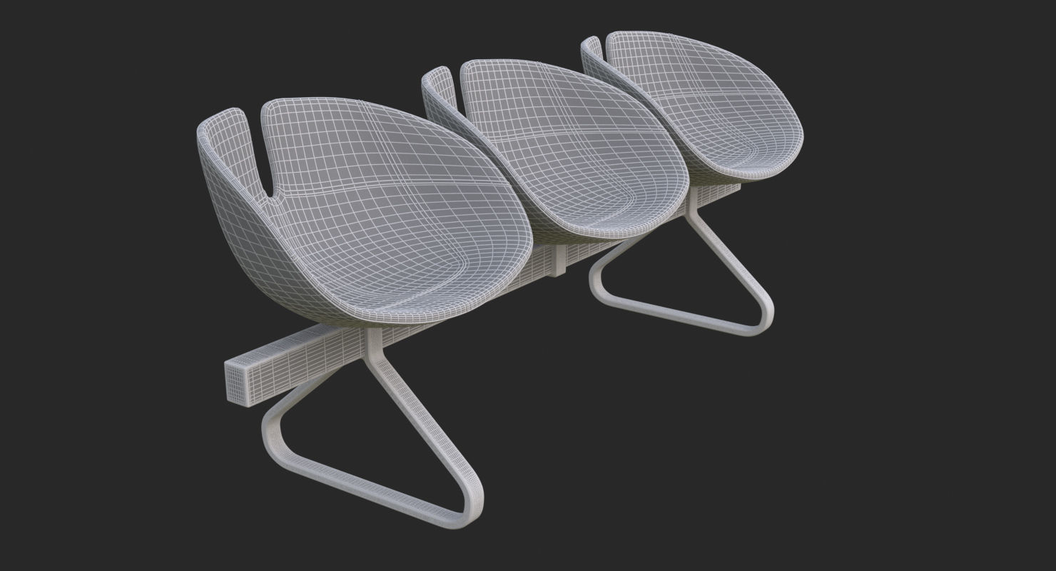 Fjord Bench Sistema Iray piu 3ds max 3D model_16