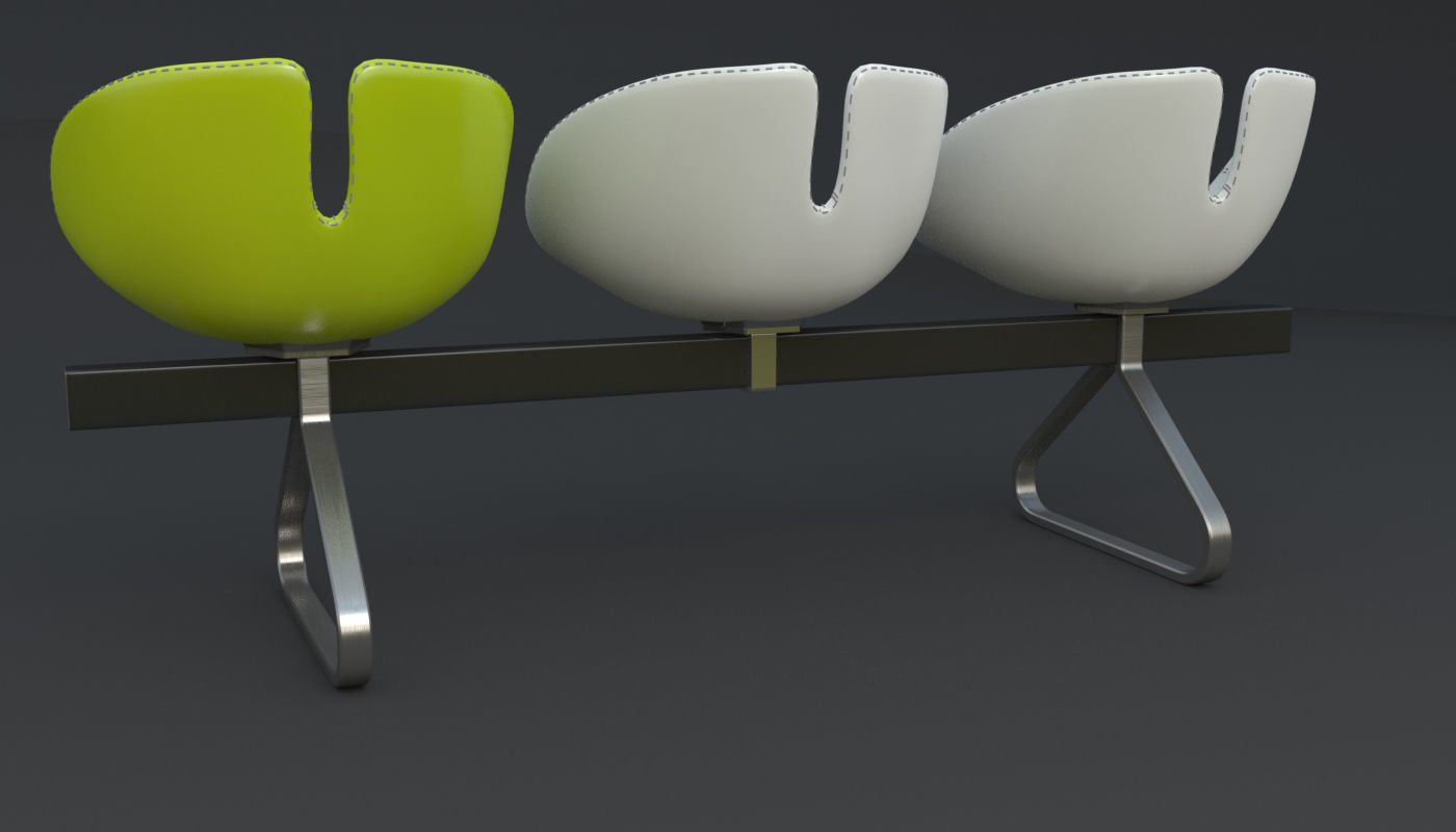 Fjord Bench Sistema Iray piu 3ds max 3D model_67