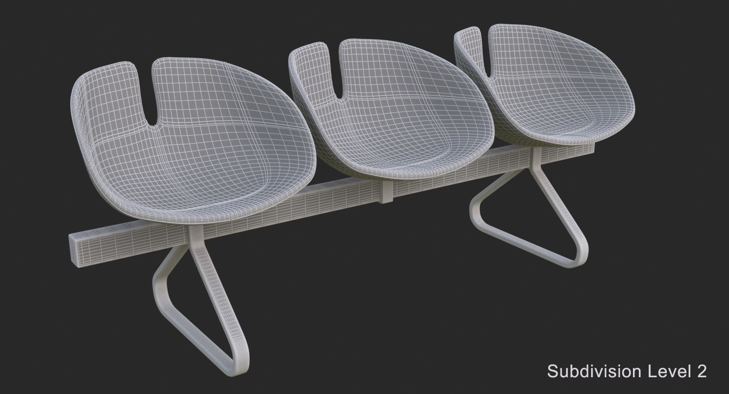 Fjord Bench Sistema Iray piu 3ds max 3D model_10