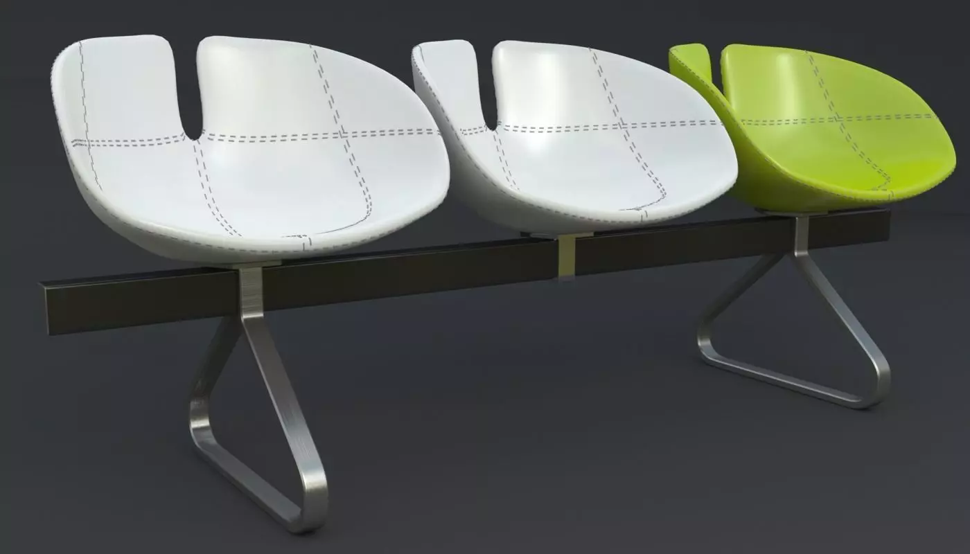 Fjord Bench Sistema Iray piu 3ds max 3D model_0