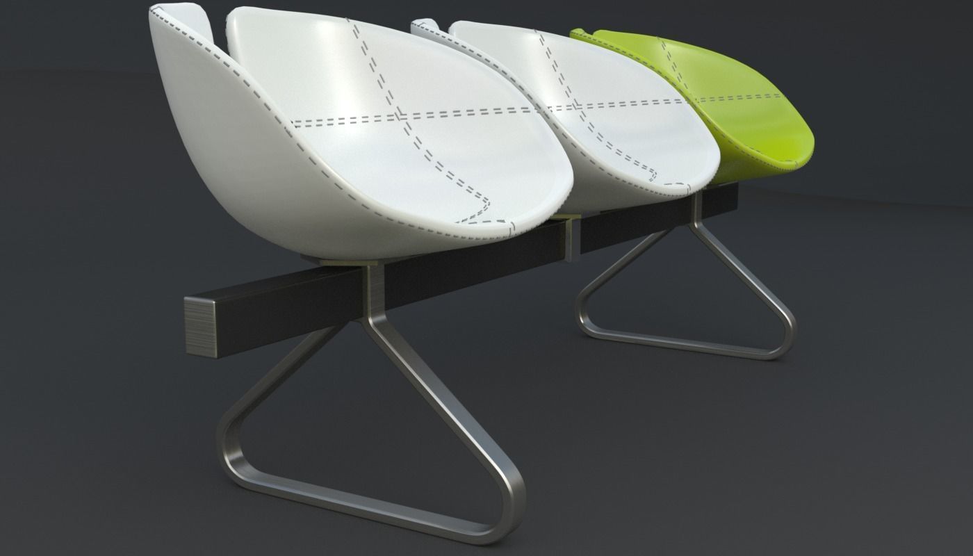 Fjord Bench Sistema Iray piu 3ds max 3D model_3