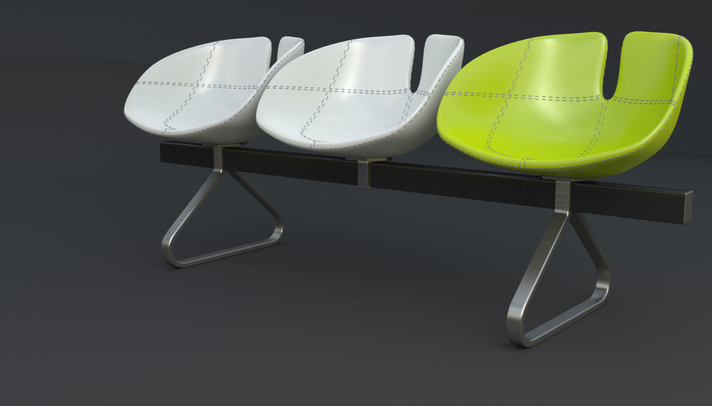 Fjord Bench Sistema Iray piu 3ds max 3D model_79