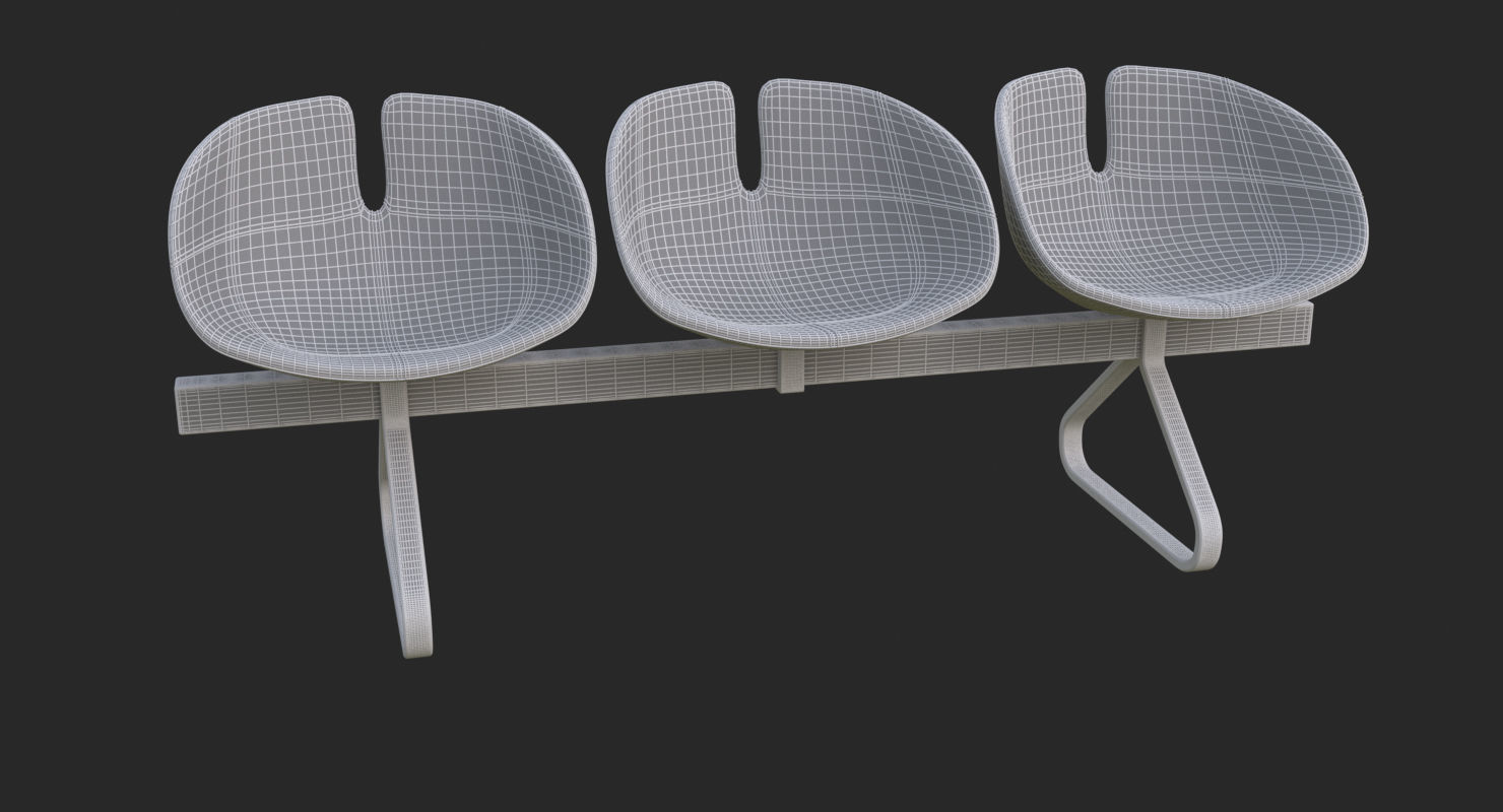 Fjord Bench Sistema Iray piu 3ds max 3D model_48
