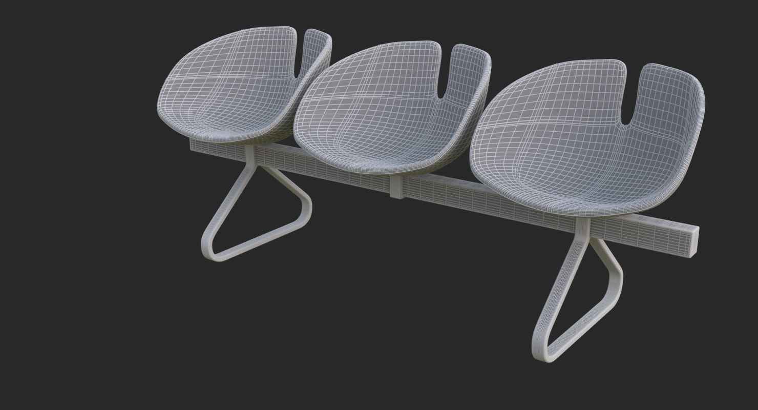 Fjord Bench Sistema Iray piu 3ds max 3D model_43