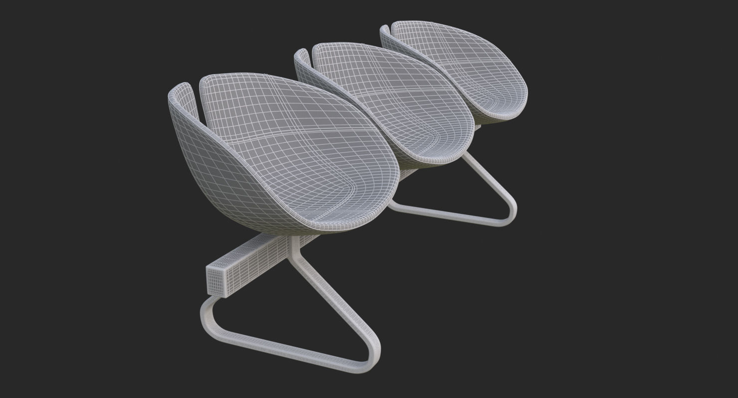 Fjord Bench Sistema Iray piu 3ds max 3D model_17