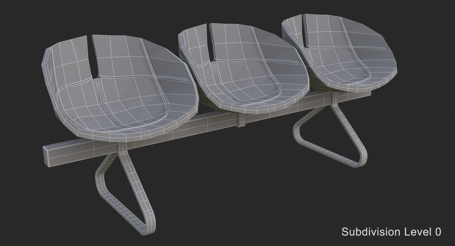 Fjord Bench Sistema Iray piu 3ds max 3D model_8