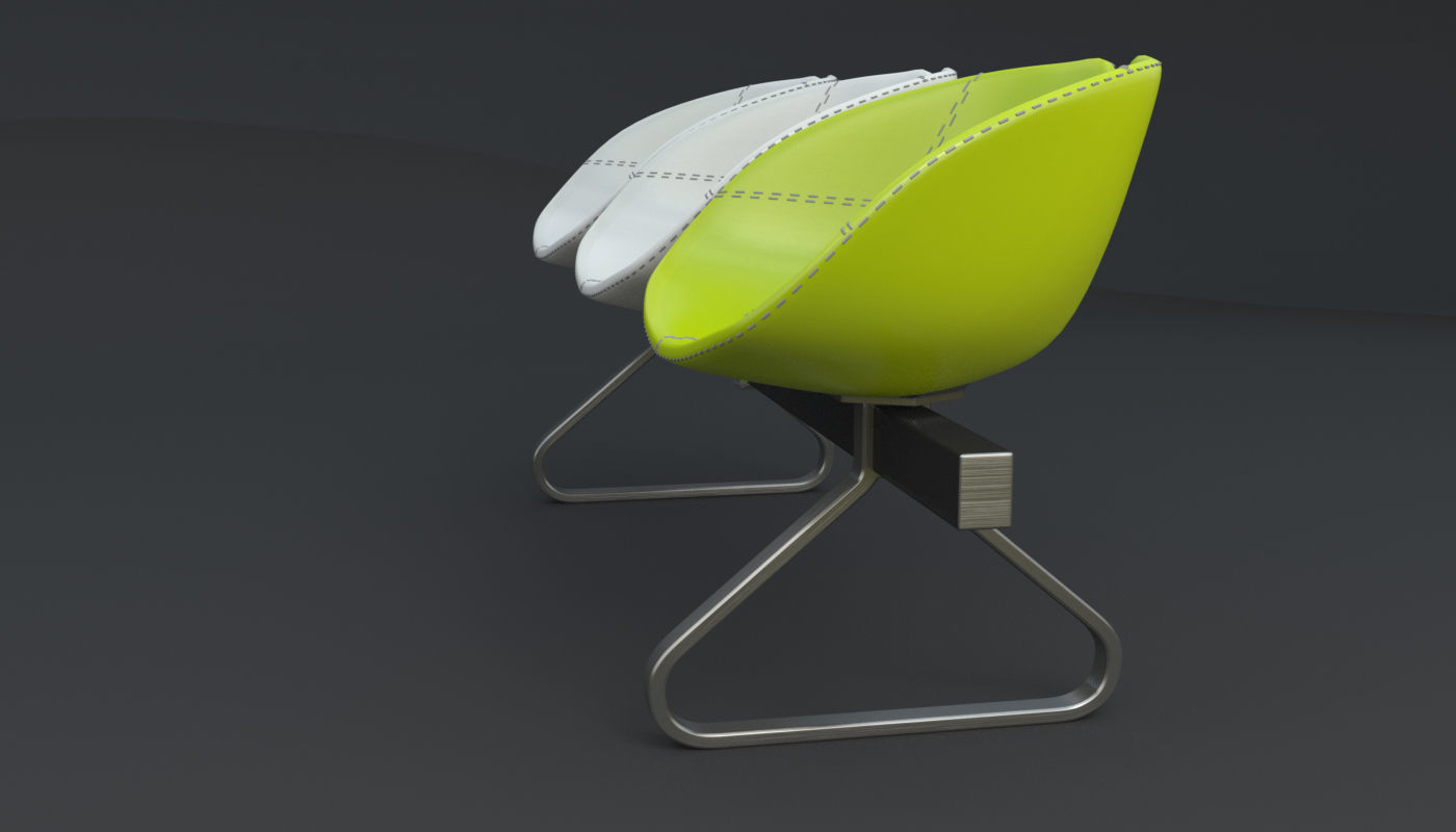 Fjord Bench Sistema Iray piu 3ds max 3D model_75