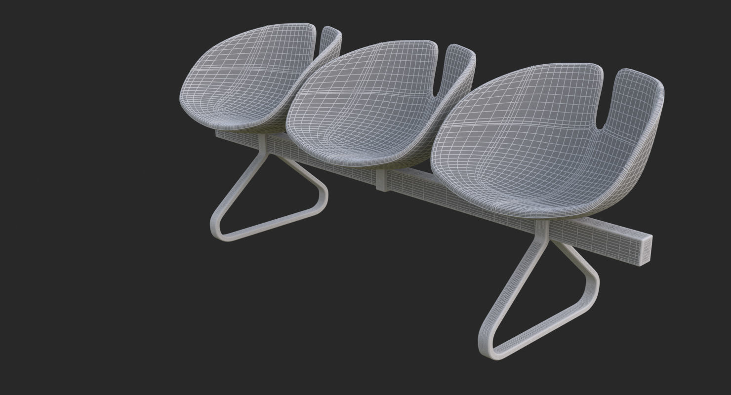 Fjord Bench Sistema Iray piu 3ds max 3D model_42