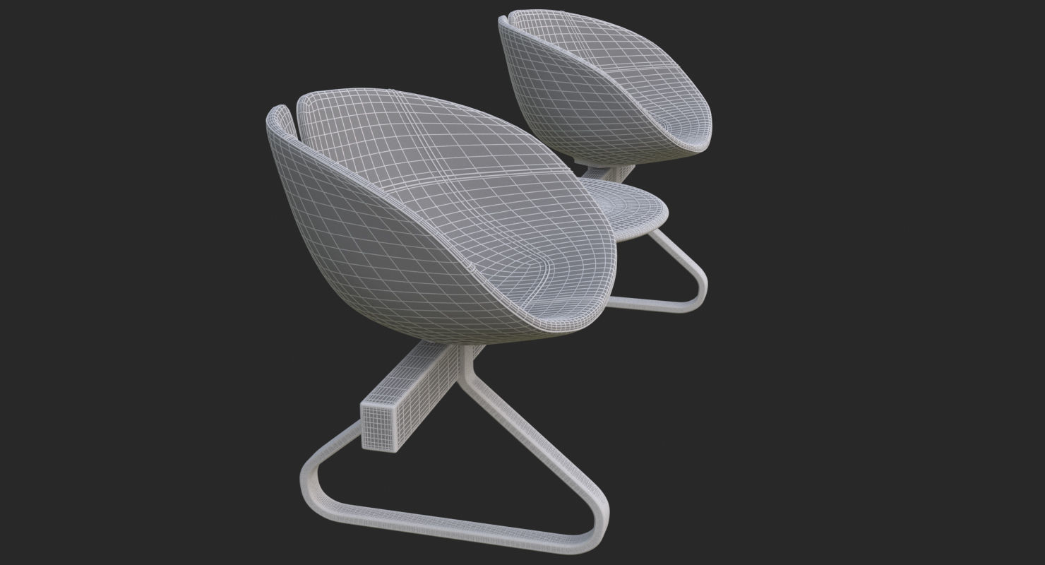 Fjord Bench Two Sistema Iray piu 3ds max 3D model_19