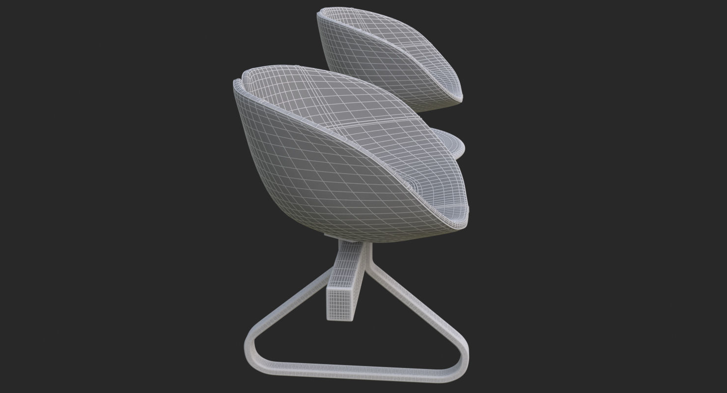 Fjord Bench Two Sistema Iray piu 3ds max 3D model_20