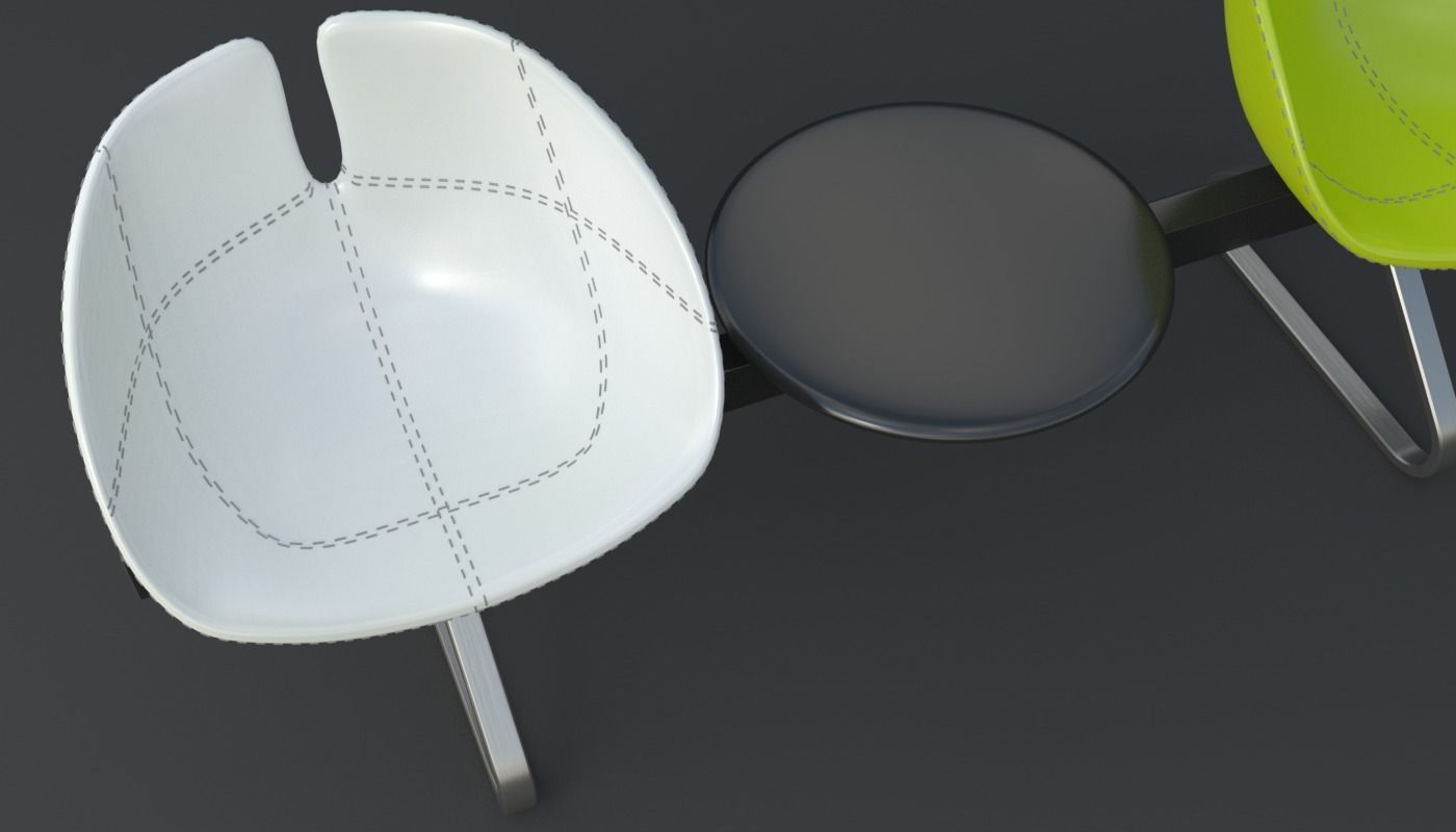 Fjord Bench Two Sistema Iray piu 3ds max 3D model_7