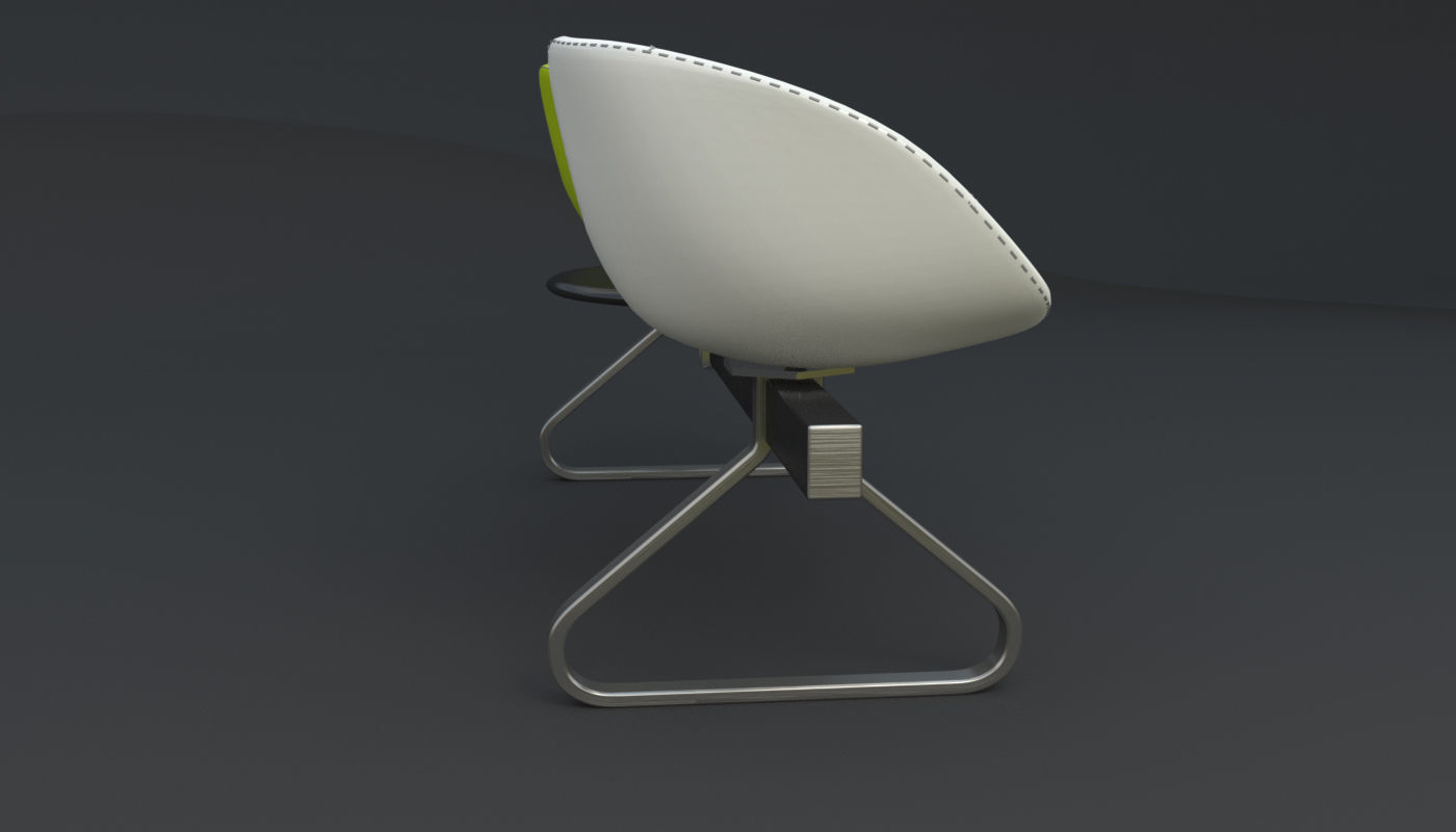 Fjord Bench Two Sistema Iray piu 3ds max 3D model_58