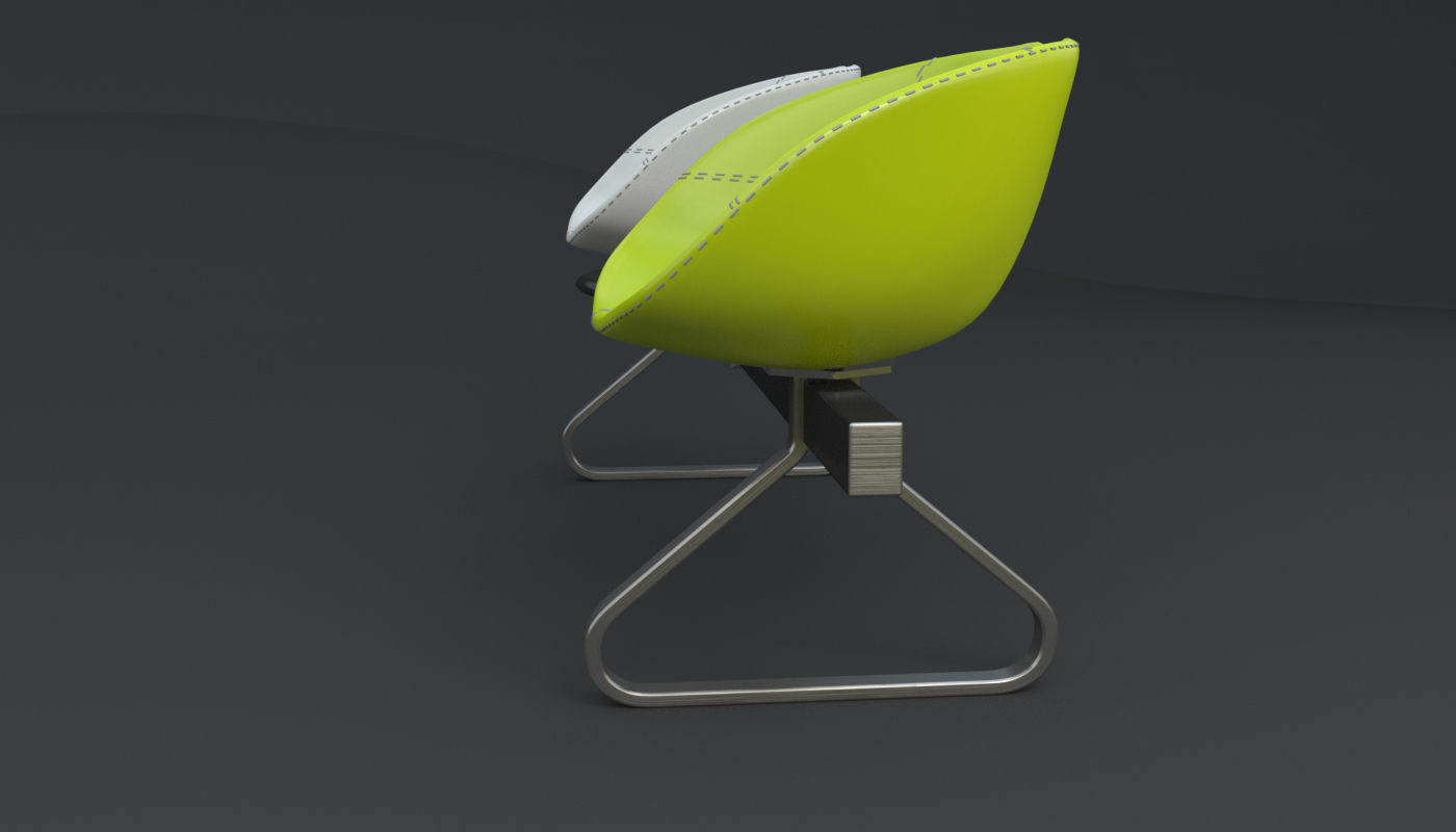 Fjord Bench Two Sistema Iray piu 3ds max 3D model_76