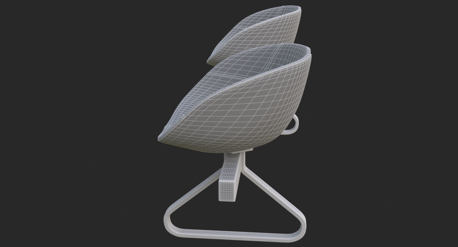 Fjord Bench Two Sistema Iray piu 3ds max 3D model_38