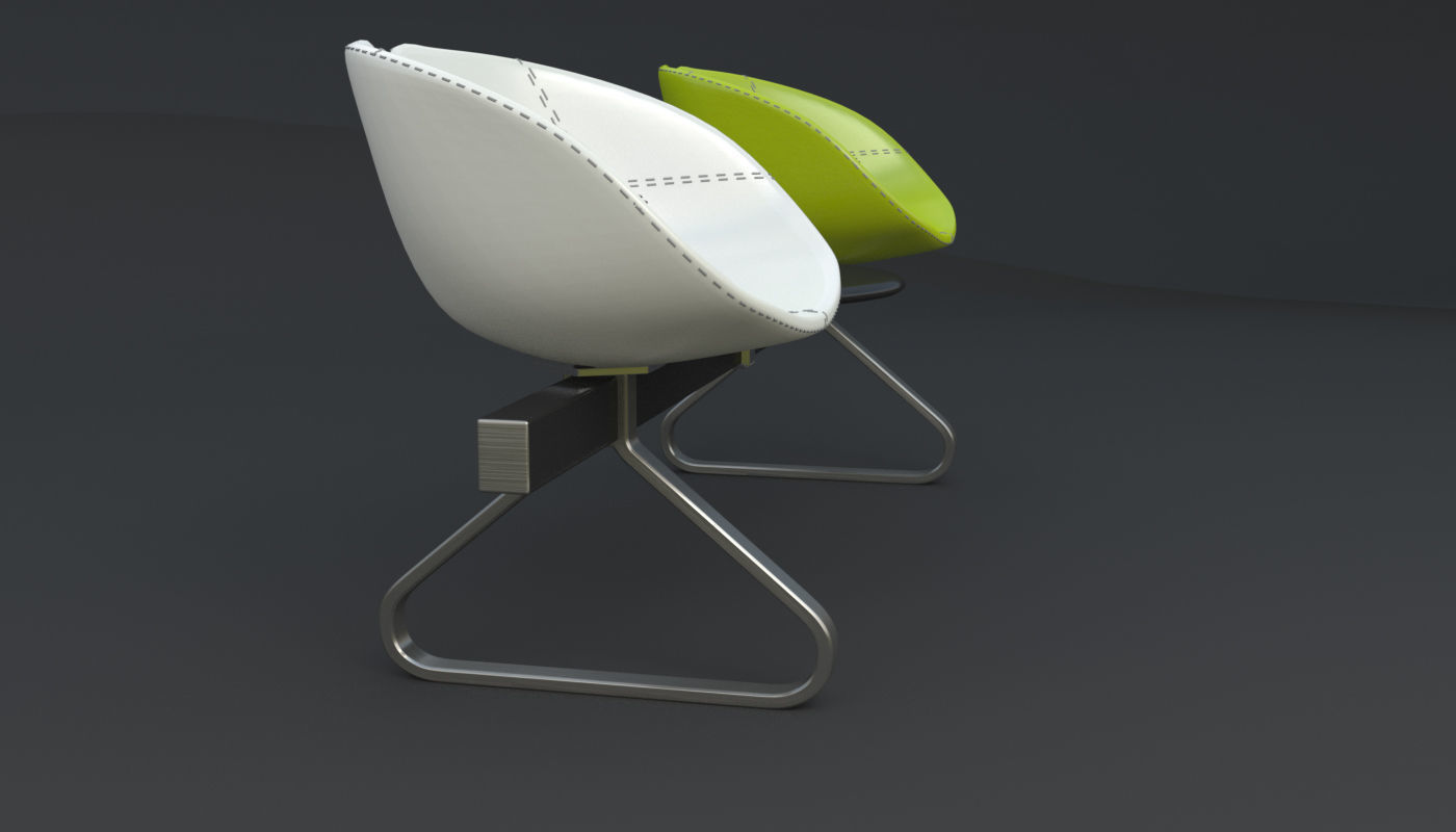 Fjord Bench Two Sistema Iray piu 3ds max 3D model_56