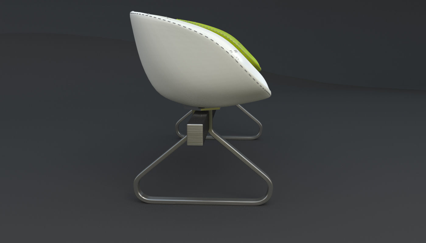 Fjord Bench Two Sistema Iray piu 3ds max 3D model_57